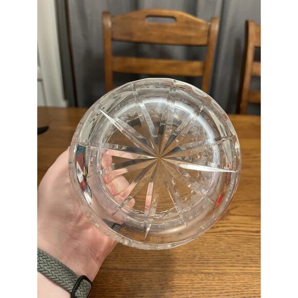 Antique American Brilliant Period Cut Crystal Centerpiece Bowl Sawtooth Edge - Picture 3 of 6